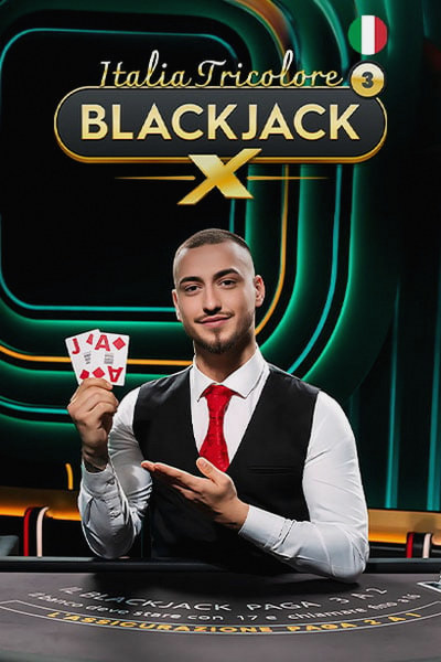 Obálka hry Blackjack Italia Tricolore 3 v lobby Betwest Casino